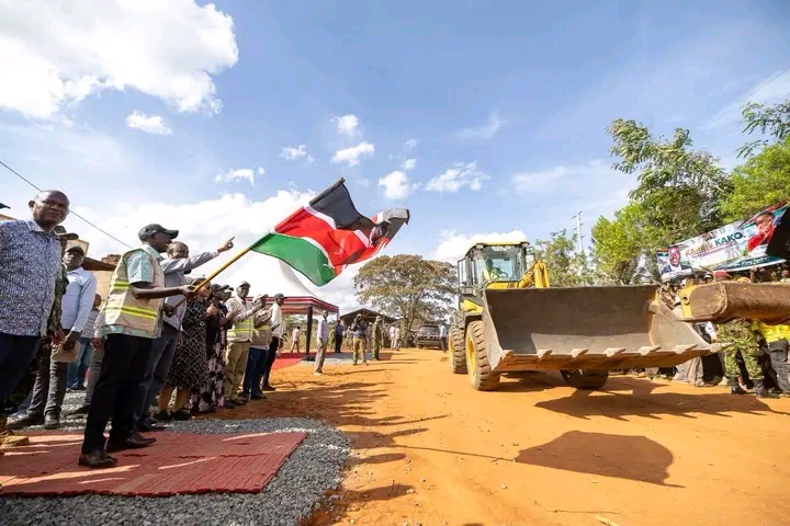 Ruto Launches Wote-Kako-Ngoluni Road Project to Boost Agriculture in Makueni