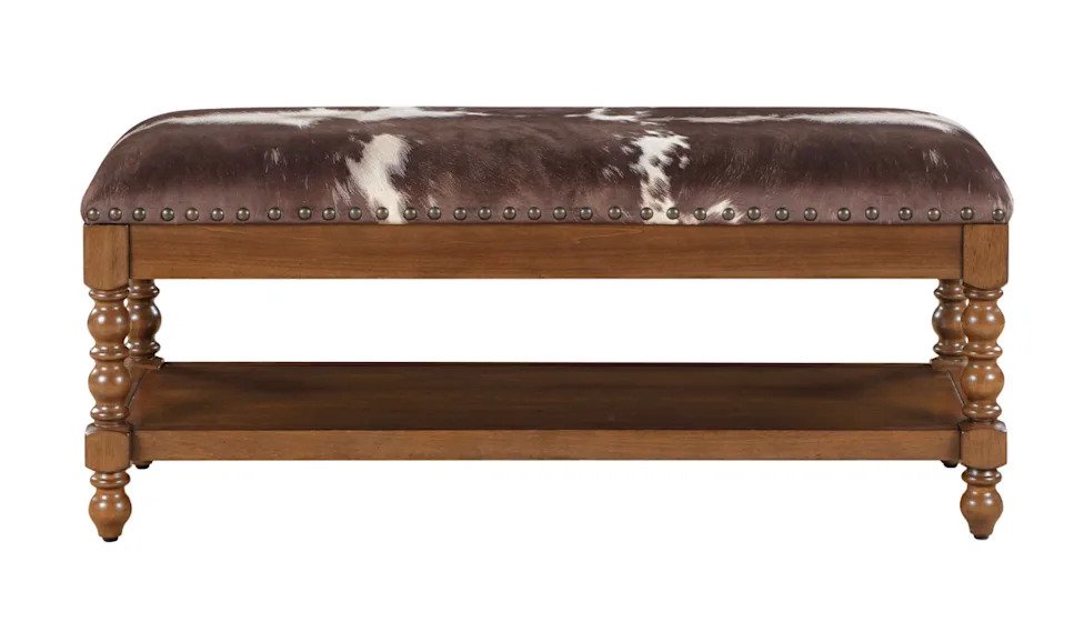 How to Style the Pioneer Woman’s Faux Cowhide Bench and Bring Stunning Western Vibes Into Your Home