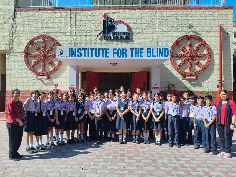 St Teresa Convent students visit school for visually impaired students