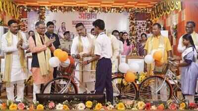 Free bicycle ‘Sarathi’ from Class 8 now, announces CM, says 12.6 lakh students to benefit