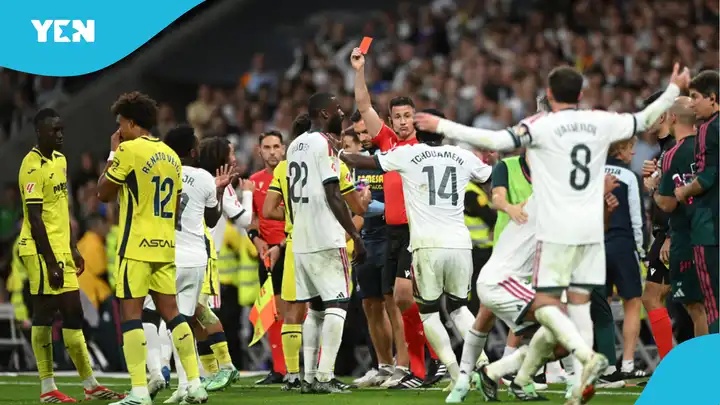 VAR review: Why Vinicius Jr’s goal ruled out and red card shown for off-the-ball hair pull