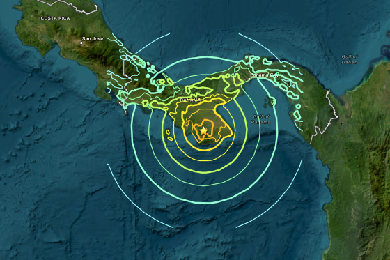 A magnitude 7.7 earthquake rocks Panama