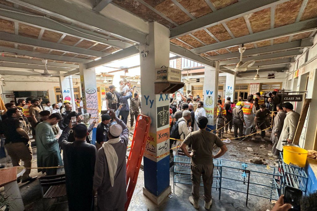 At least 27 children & one teacher killed after school roof collapses trapping dozens under rubble in Pakistan