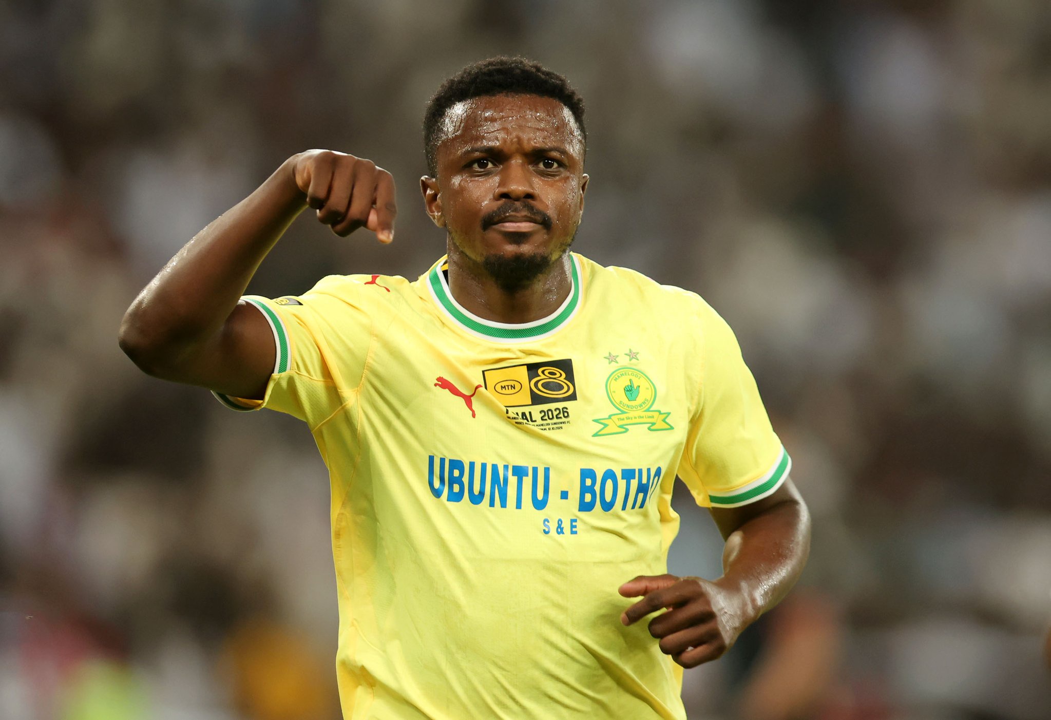 Mokoena Says “I’m Not Okay Inside” After Scoring in Sundowns’ MTN8 Win