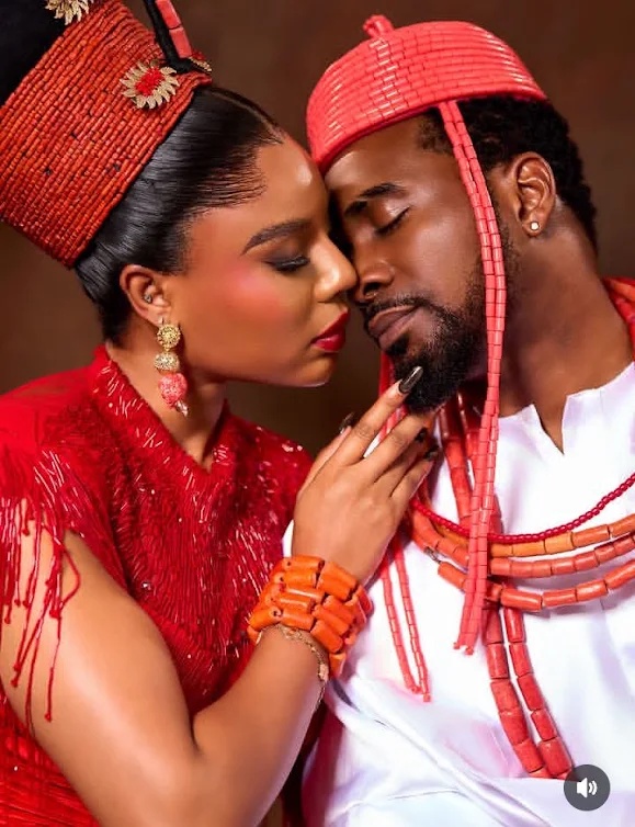 Actors Nancy Isime And Uzo Arukwe Break The Internet In Traditional Wedding-Themed Photos