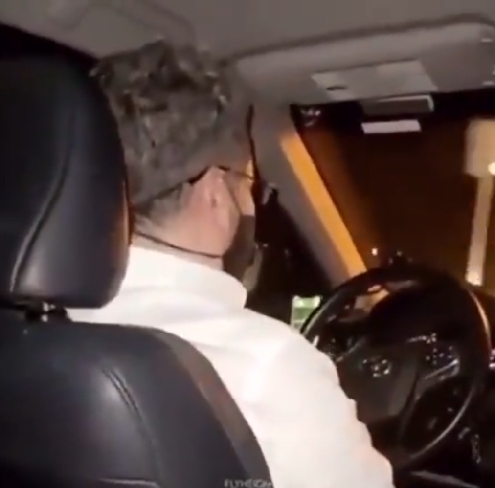 Woman allegedly filmed pointing handgun at Uber driver at night