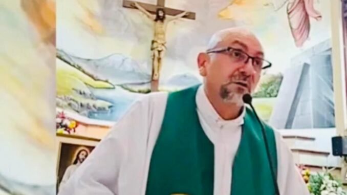 Catholic priest dies as Crossfix falls inside church