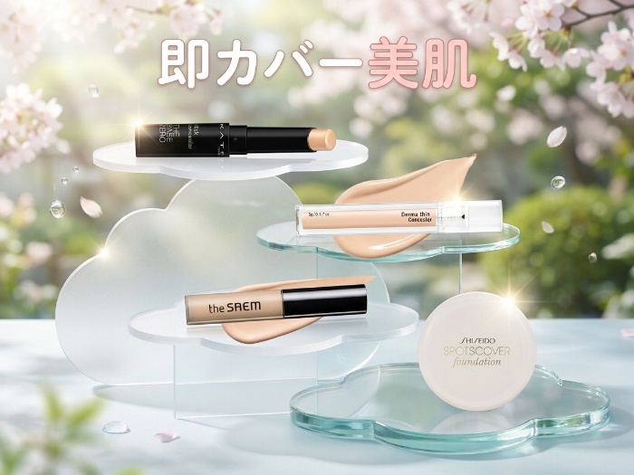 コンシーラー＆カバーファンデ名品4選——肌悩みをピンポイントで美しく隠す