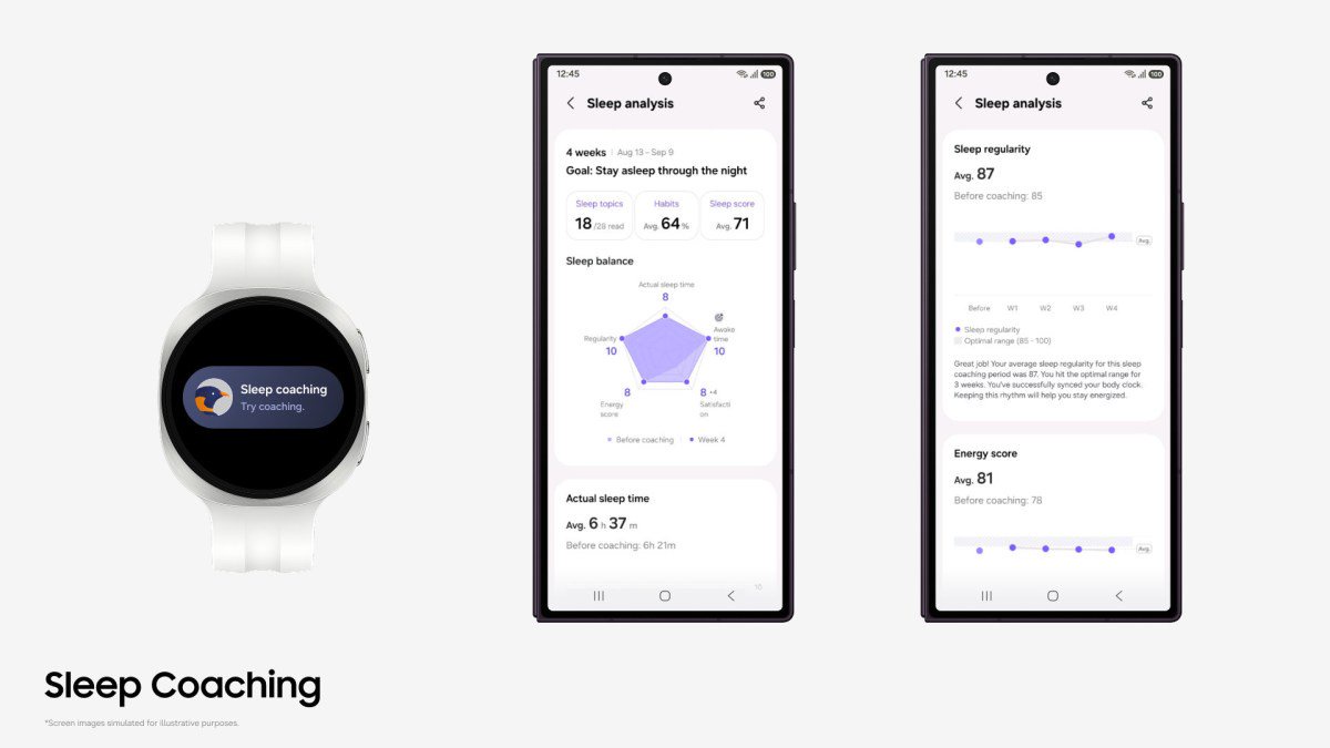 Samsung Health update improves Sleep Coaching and Running Coach