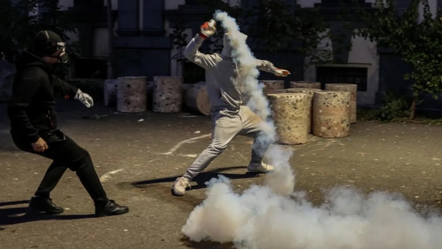 Seventh day of violent clashes between Albanian protesters and police