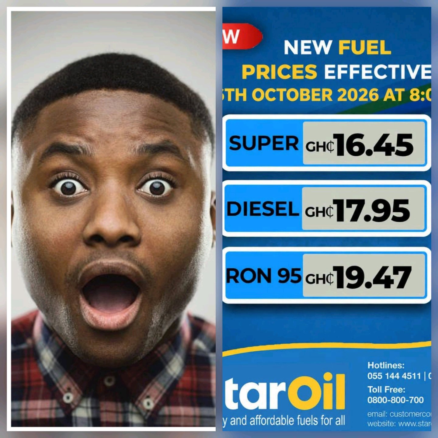 Mixed Feelings As Star Oil Announces New Fuel Prices