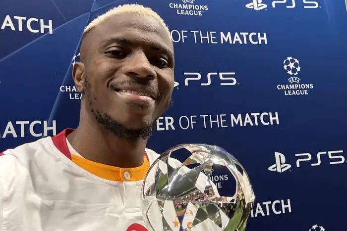 Official: Victor Osimhen named Player of the Match against former club Lille following Champions League heroics