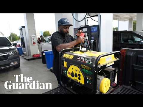 Gulf coast residents prepare ahead of Hurricane Isaias landfall – video