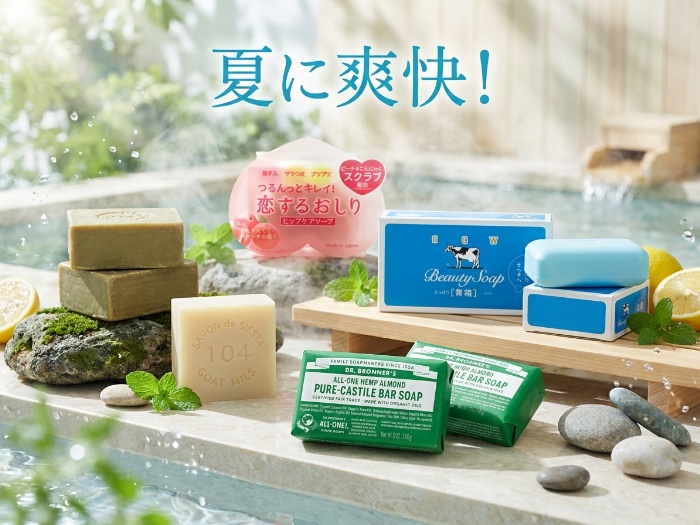 お肌に優しい石鹸特集！自然派からハイケア製品まで