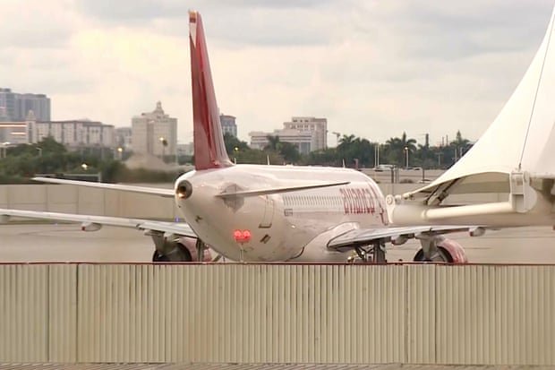 Severe turbulence injures at least eight on flight and forces emergency landing in Miami
