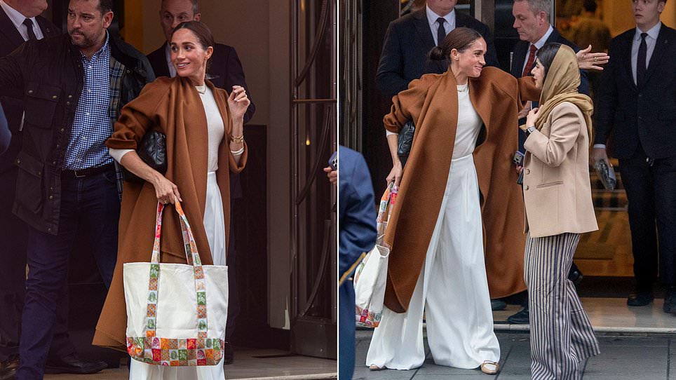 So that’s why they had tea! Meghan reveals support for Malala Fund