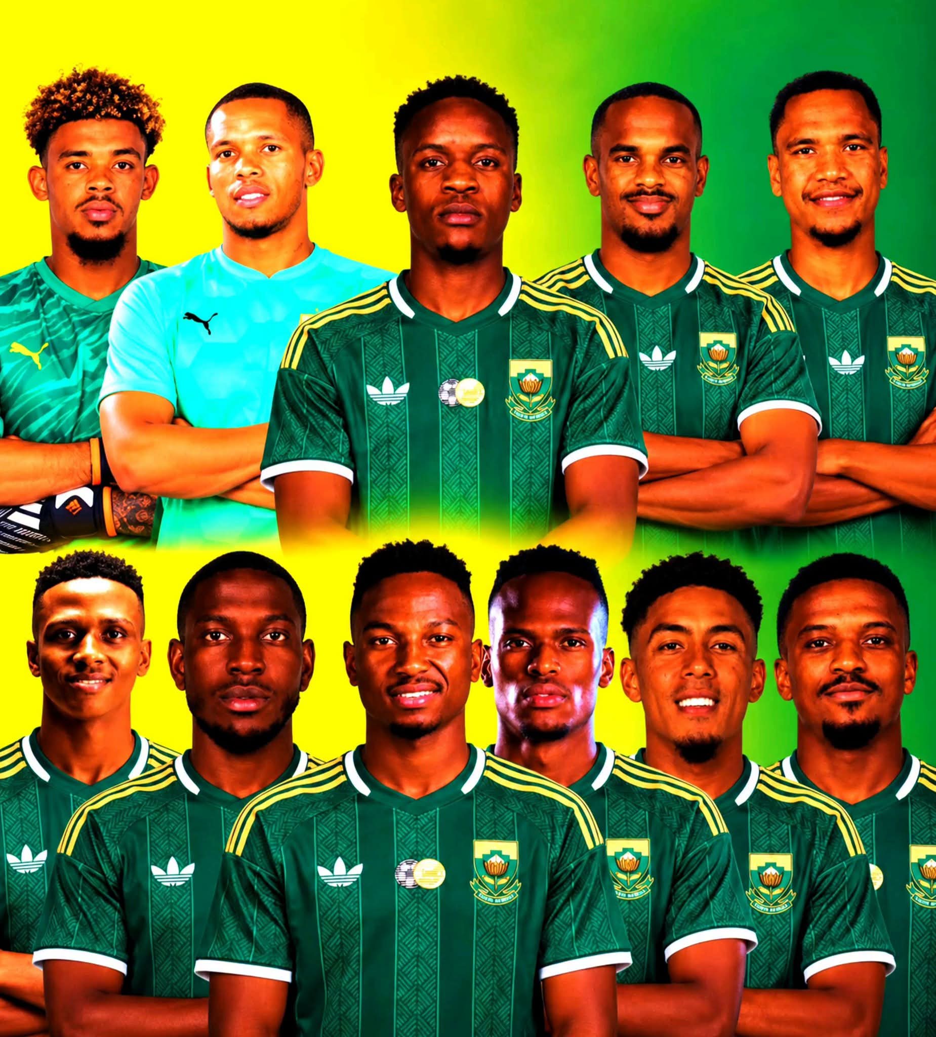 Mamelodi Sundowns Lead the Way With 13 Players in Bafana Bafana Preliminary Squad for AFCON Qualifie
