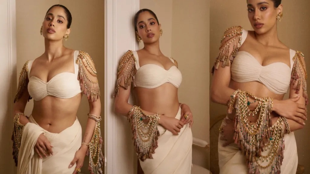 Baft-e-Hawa: Janhvi Kapoor turns heads in a 460-count Bengal muslin sari in Paris