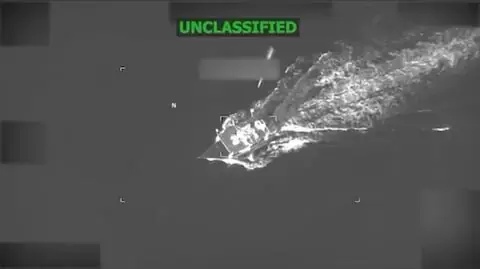 US military says it struck vessel in Caribbean, killing four