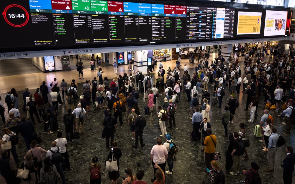 Travel chaos hits London Euston as major disruption leaves football fans stranded