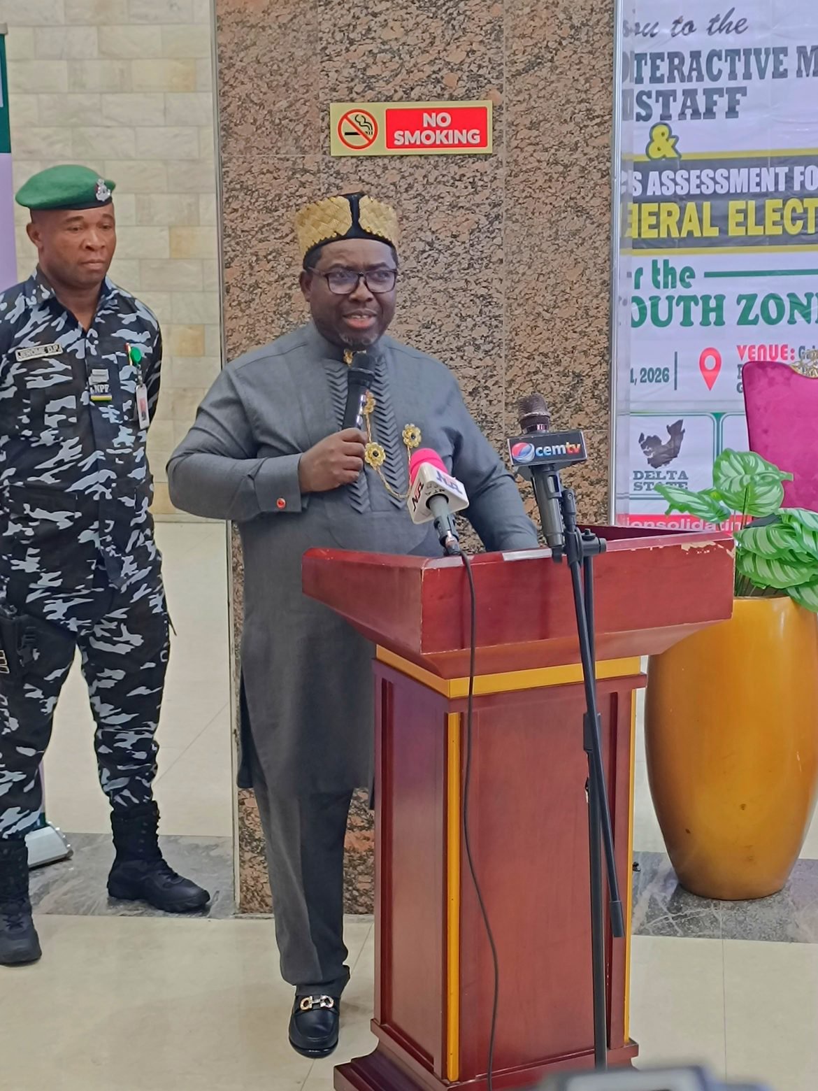 2027: INEC Chief, Prof. Amupitan, Warns Against Any Form Of Attacks On NYSC Members, Election Officials