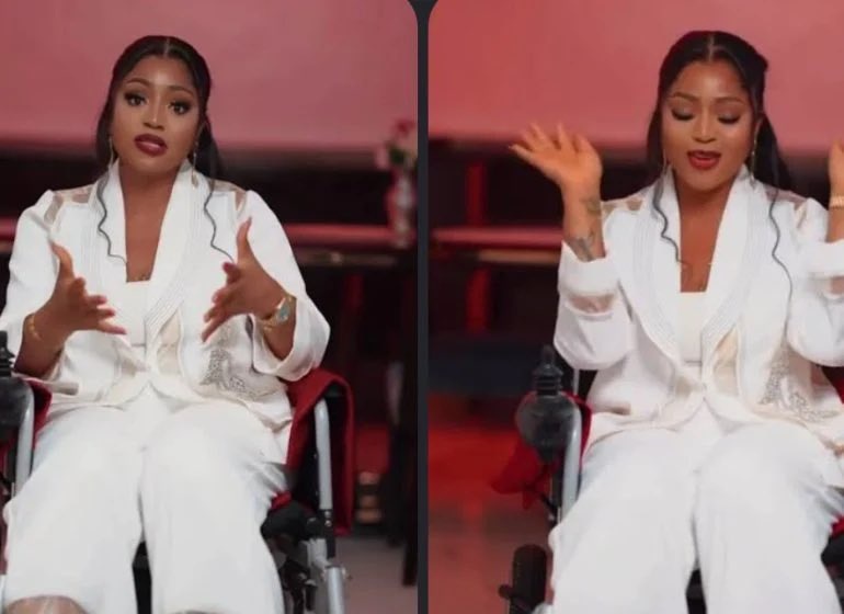 Regina Daniels reveals health challenges, marks 25th birthday in wheelchair