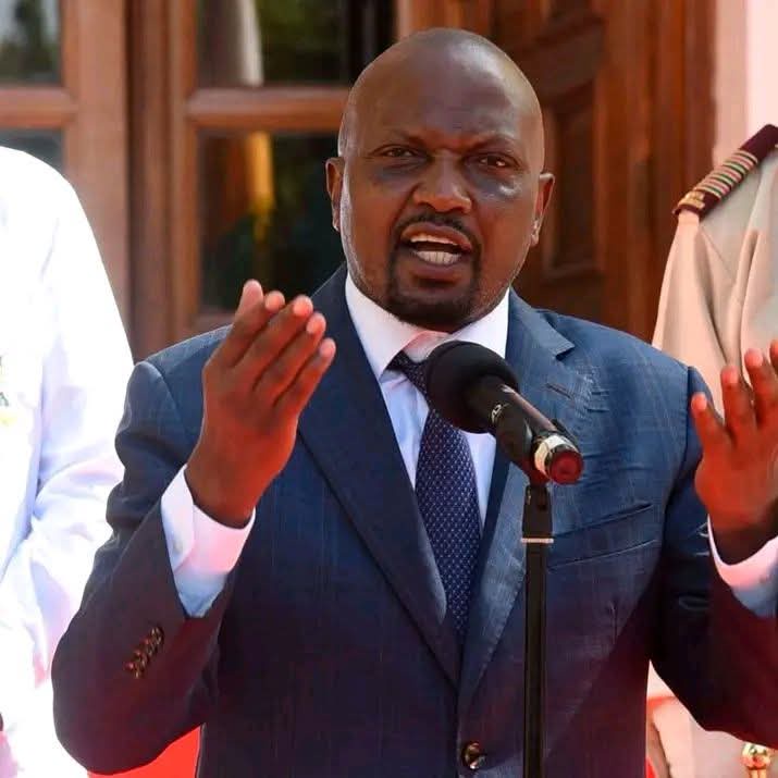 Moses Kuria Mocks Gachagua for Questioning Bayern Munich vs Ajax Match at Raila Odinga Stadium