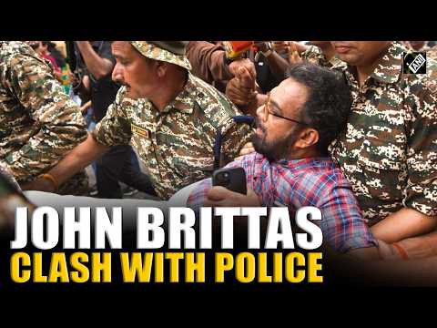 Heated Faceoff: CPI(M) MP John Brittas Detained by Delhi Police | Protest Against CEC