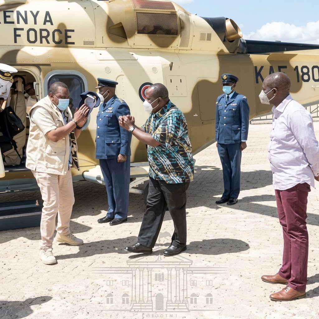 Matiangi Forced To Address Past Video He Breached Presidential Protocol To Welcome Uhuru Before Ruto