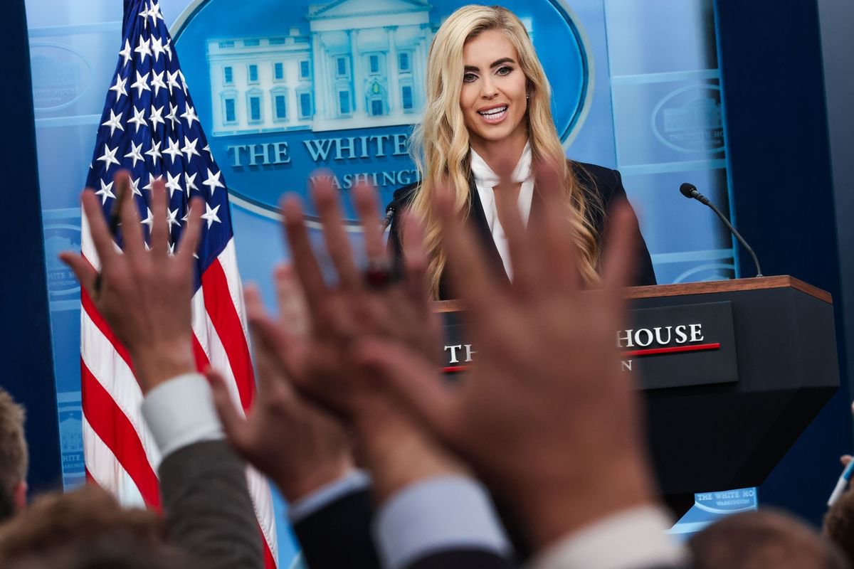 ‘First briefing by Trump’s new mouthpiece was a pointless pantomime, but at least it was short’
