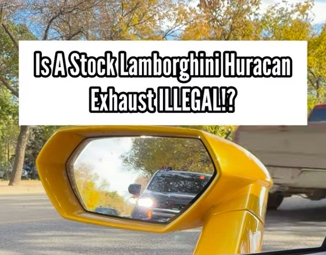 Stock Lamborghini Huracan Driver Told to Sue Officer After $100 Ticket for Popping Sounds