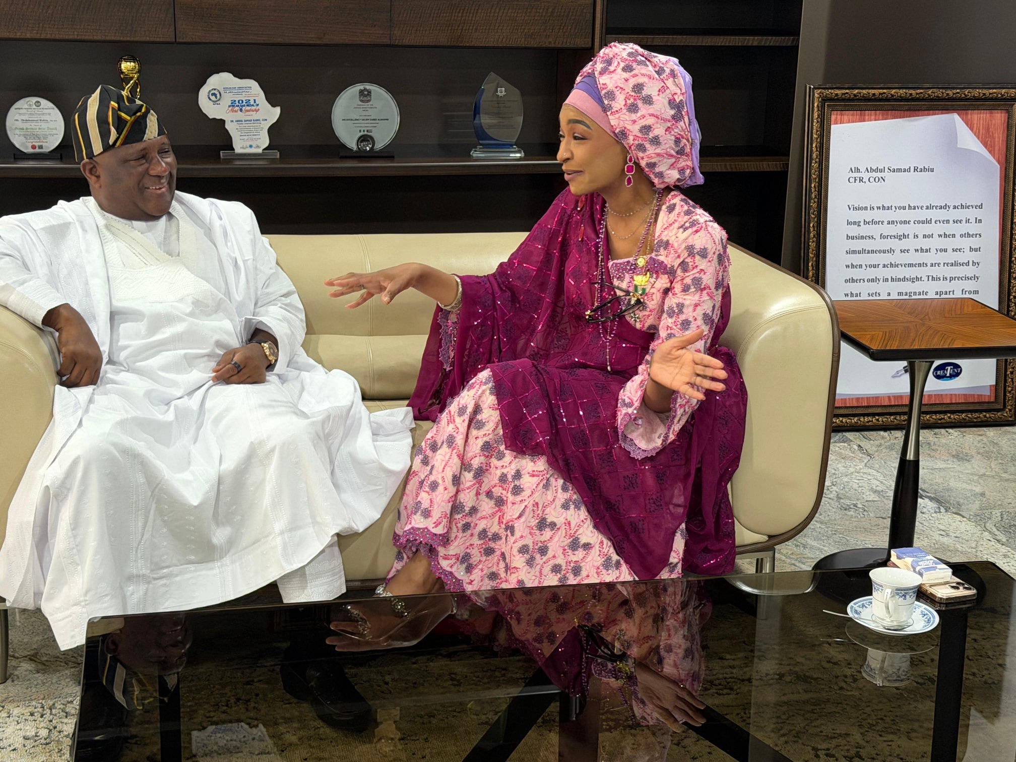 Times change but friendship remains – Billionaire industrialist Samad Rabiu reacts to his ex-wife’s surprise visit