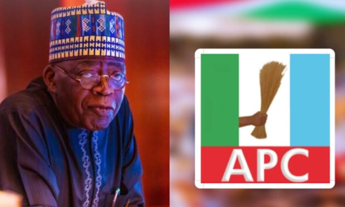 Moment Abuja Banex Plaza traders rejected Tinubu, APC banner [VIDEO]