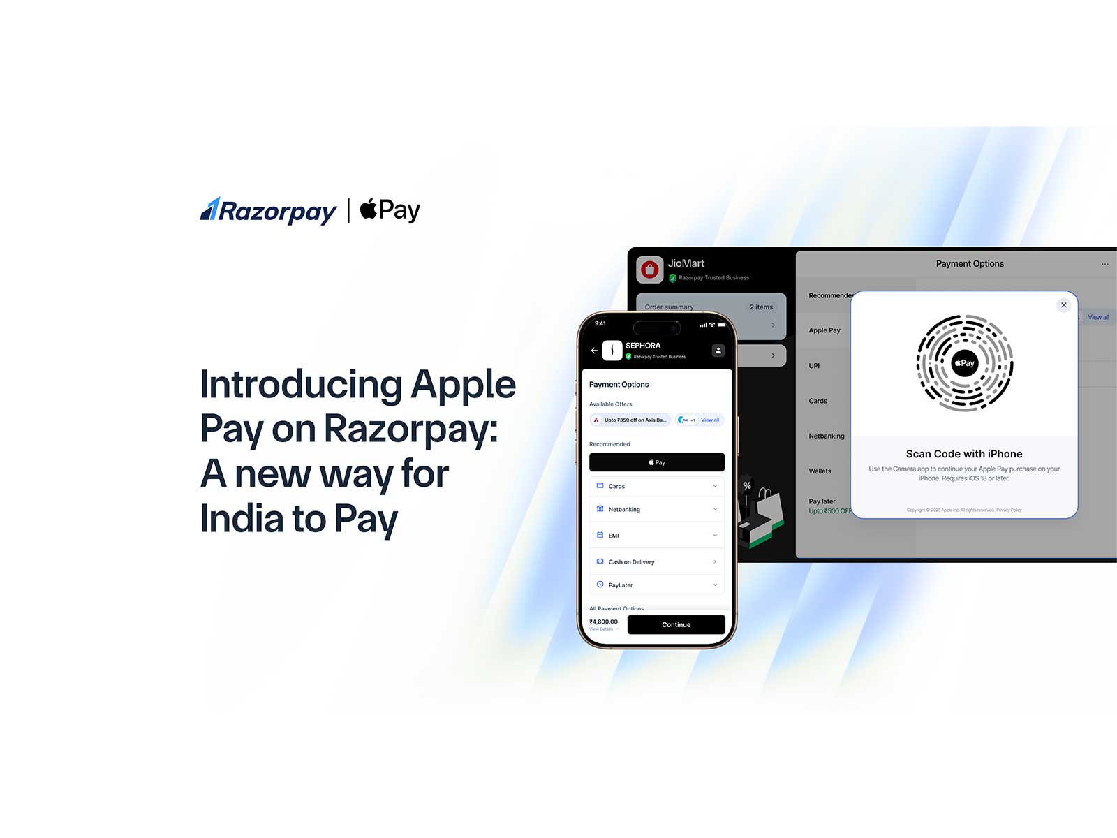 Razorpay Merchants Can Now Accept Apple Pay Online and In-Store, With No Card Entry or OTPs