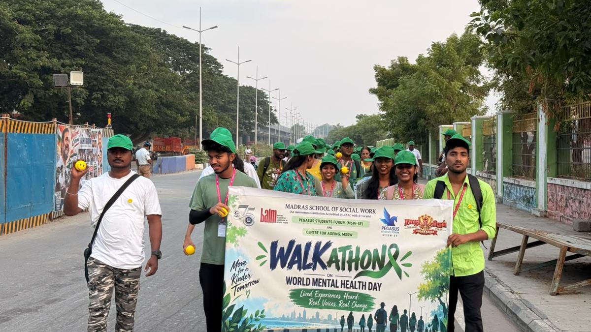 Walkathon organised on mental health day