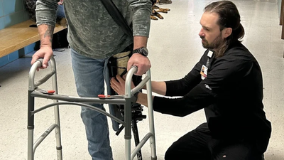 Meet Ben Hogan, former bike mechanic turning discarded bicycles into prosthetic legs; shares free instructions online to help others recreate the design locally