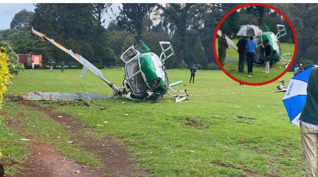 BREAKING NEWS: Helicopter With This Top Government Official & 4 Other Passengers Crashes in Kericho