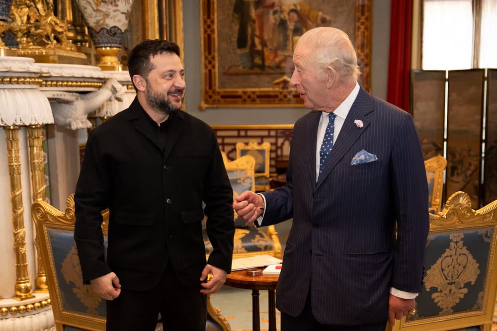 King welcomes Zelensky with audience at Buckingham Palace