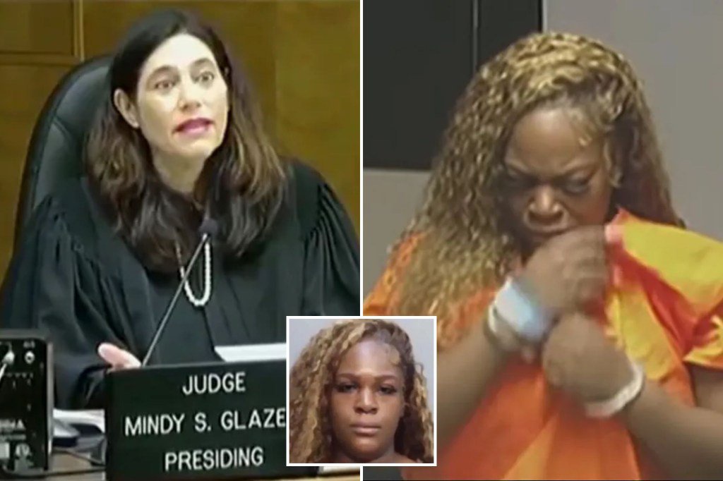 Pathetic mum, 29, sobs as judge slams her for ‘abandoning four children including baby at home alone to go on cruise’