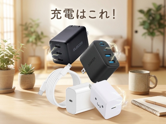 旅先もデスクも身軽に！急速充電器おすすめ4選