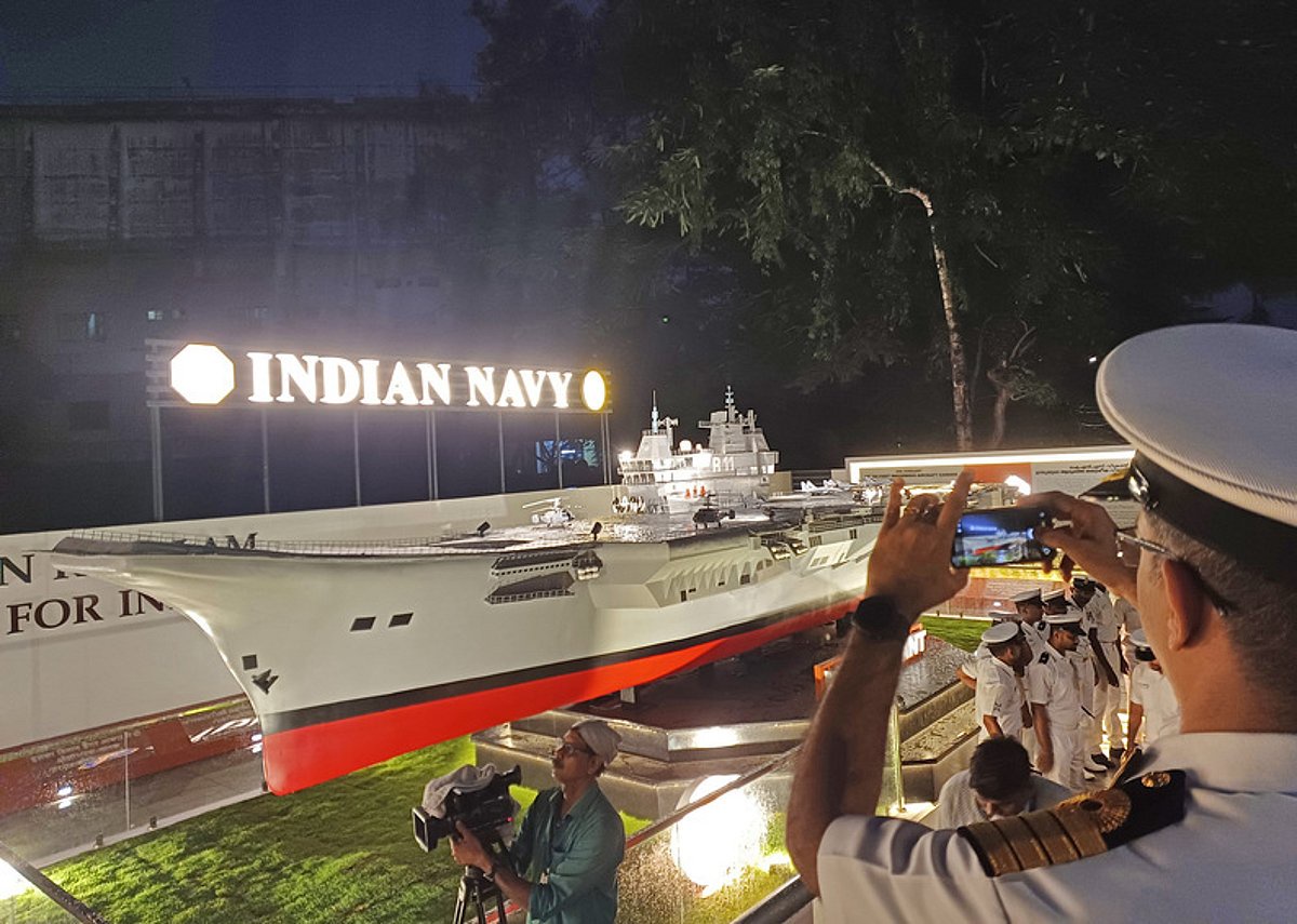 INS Vikrant scale model unveiled at Museum Junction in Thiruvananthapuram