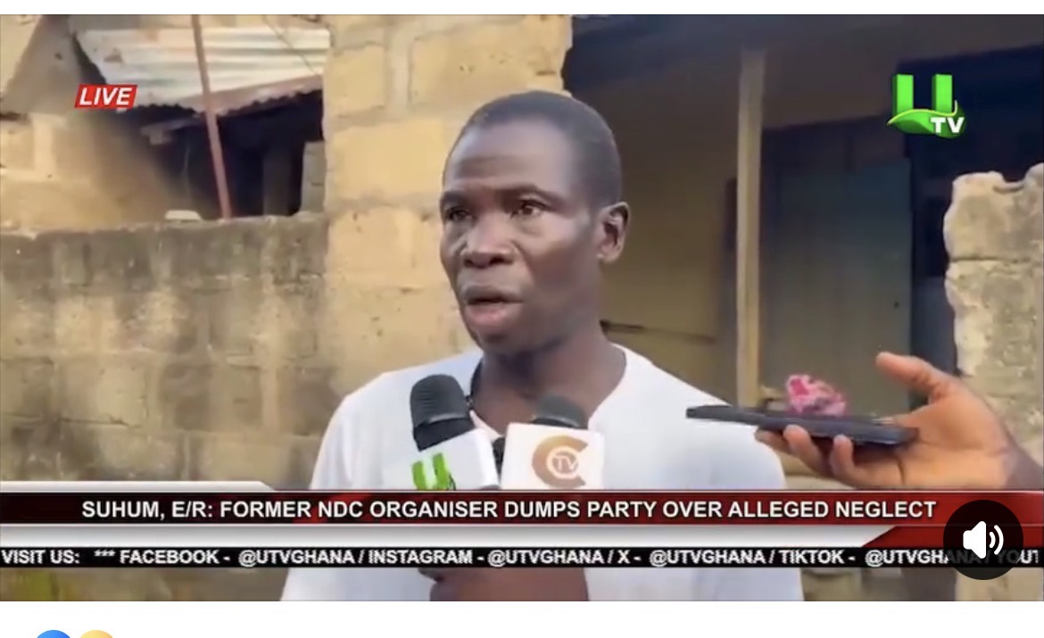 Former Suhum NDC Constituency Organizer Yawuza Seidu Has Reportedly Dumped The Party