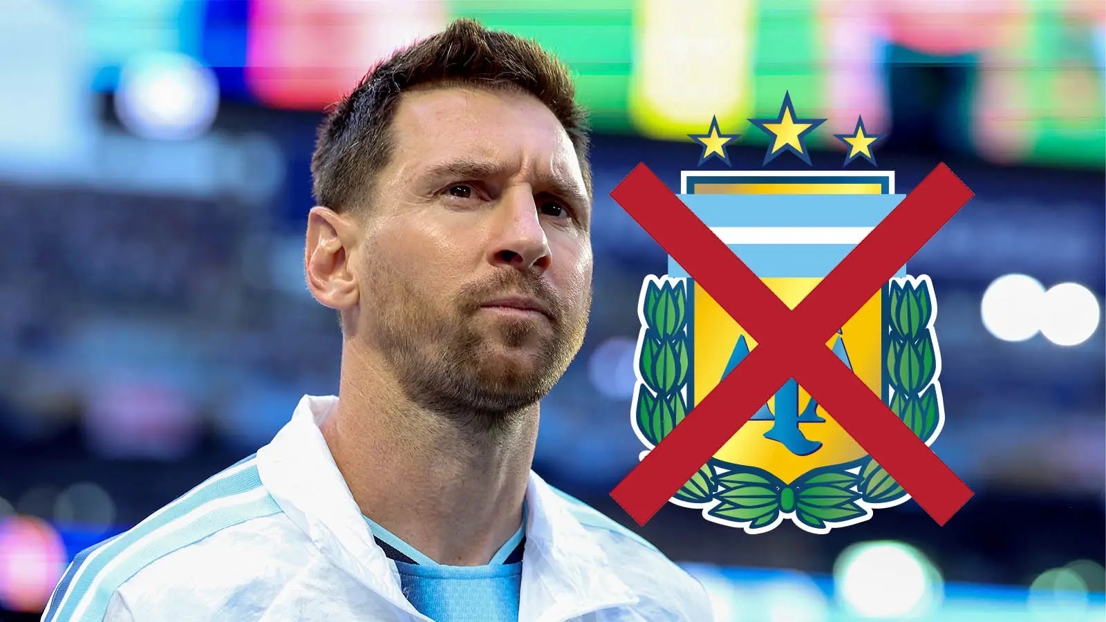 Manager responds as two World Cup winners banned from attending Lionel Messi’s last Argentina match