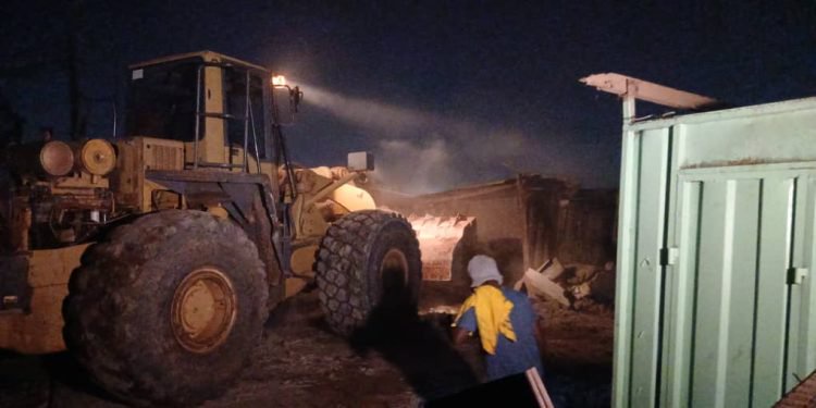 Madina Market redevelopment begins with demolition of old council structure