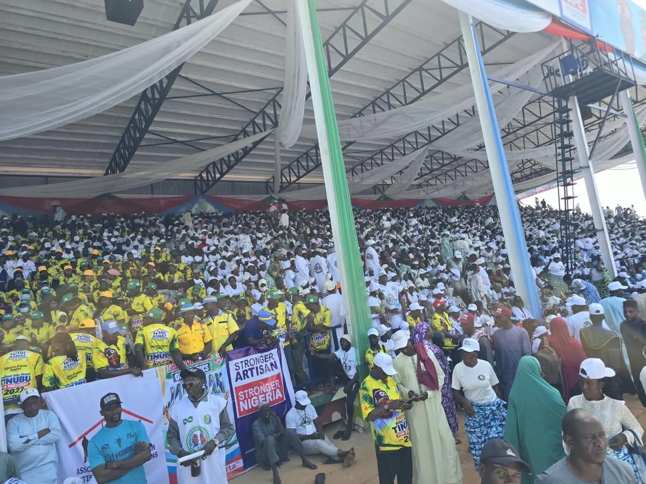 Sani gives Tinubu promising campaign start as people flood Kaduna stadium