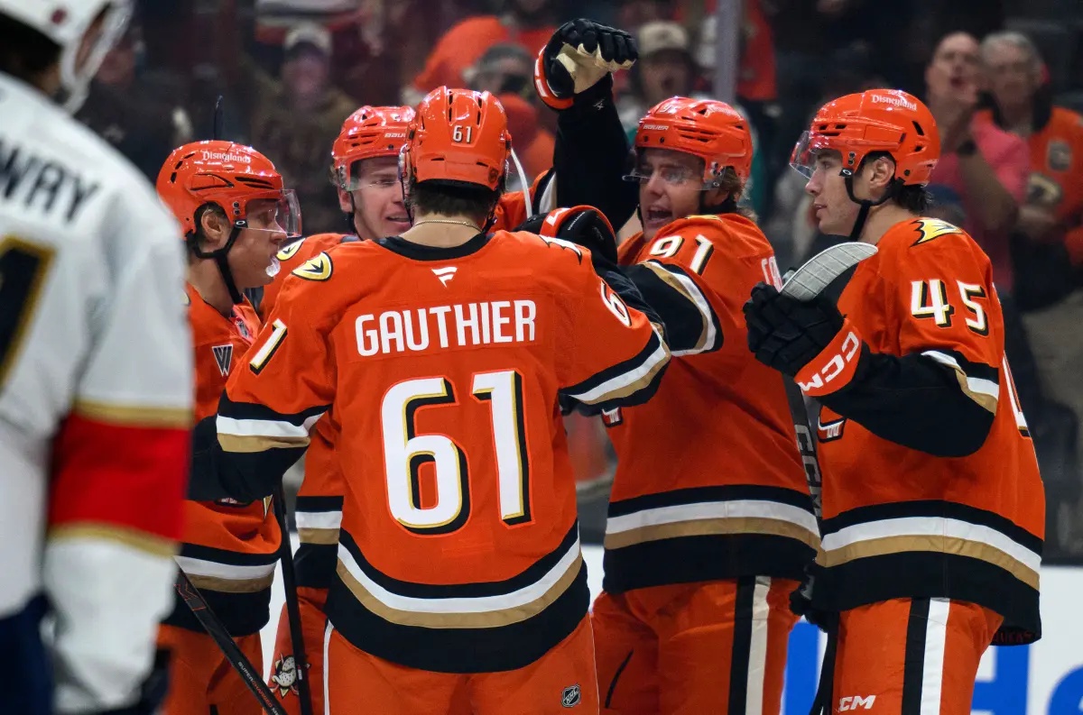 Cutter Gauthier, Mikael Granlund power Ducks to win over Panthers in overtime