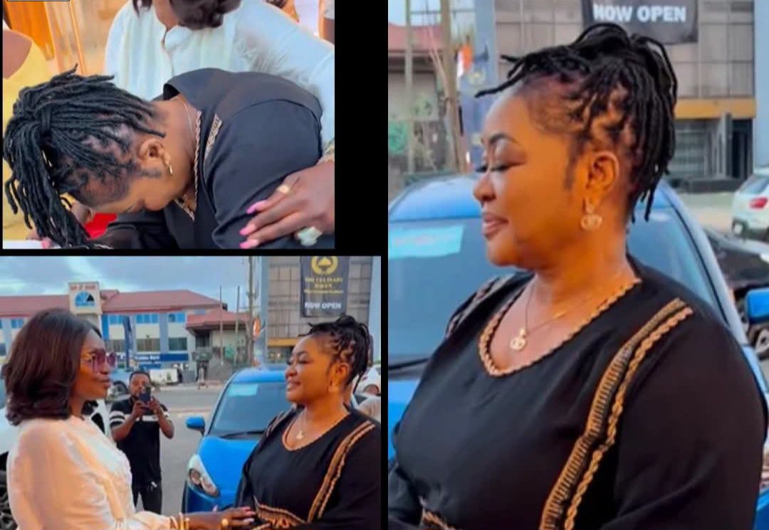 Maame Gold Surprises Christiana Awuni With Brand-New Toyota Sienta – Watch Video