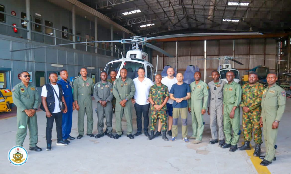 NAF Completes Local Reassembly Of First Two H125 Helicopters In Lagos