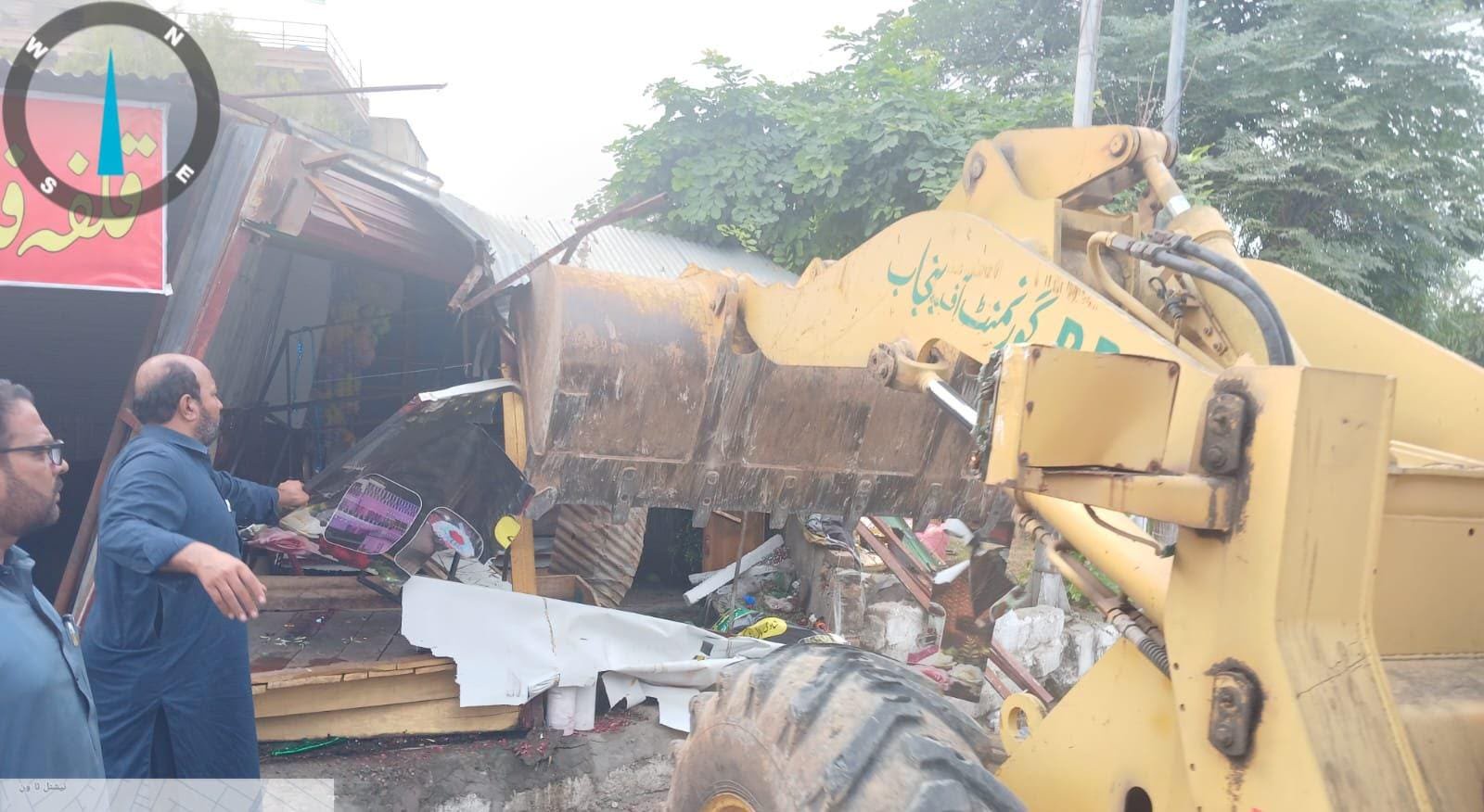RDA demolishes illegal structures, seals commercial building in Abad Housing Scheme