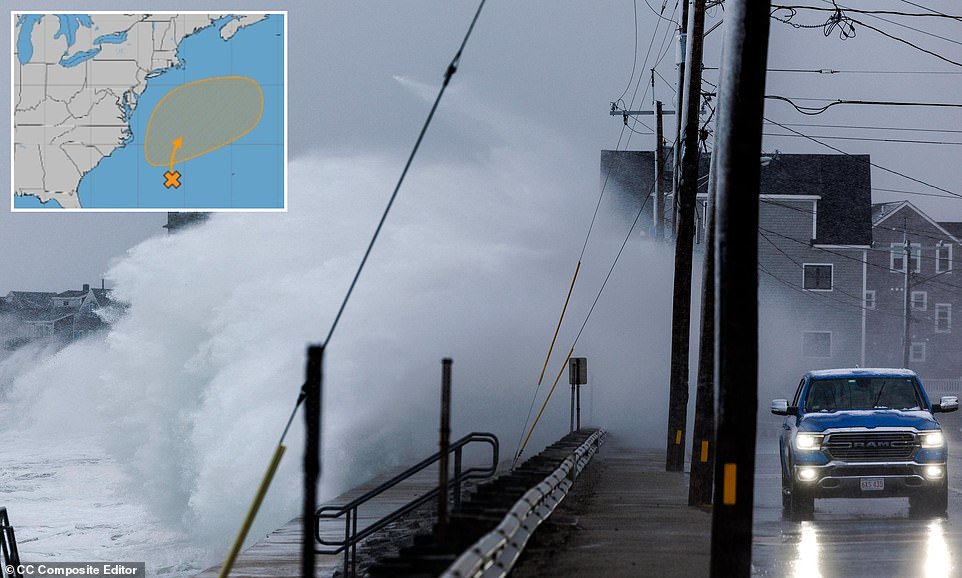 Nor’easter brings flood alerts and 70mph winds to East Coast